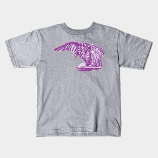 Omniscient Purple Raven Kids T-Shirt